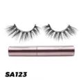Magnetische künstliche Wimpern Set mit rosa Tube natürlicher Look Make-up Zubehör Artikel - Eleganter Simulierter Stil (SA123)