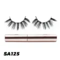 Magnetische künstliche Wimpern Set mit Eyeliner Stift, natürlich, wiederverwendbar, einfach. - Sanfter Natürlicher Stil (SA125)