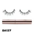 Magnetische künstliche Wimpern Set mit Eyeliner Tube, natürlicher Look Wiederverwendbar. - Langer Simulierter Stil (SA127)