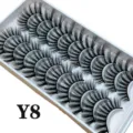 10 Paare künstliche Wimpern flauschig dramatisch natürlich lang weich Augen Make-up Set - 10 Paare (Y8)