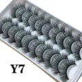 10 Paar künstliche Wimpern natürliche Volumen weiche schwarze Nerz Wimpern Make-up Set - 10 Paare (Y7)