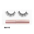 Magnetische künstliche Wimpern im Set mit rosa Eyeliner Tube und Verpackung SA115. - Schlanker Natürlicher Stil (SA115)