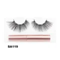 Magnetische künstliche Wimpern Set in rosa Variante Verpackung Stil SA119 natürlich - Natürlicher Lockiger Stil (SA119)