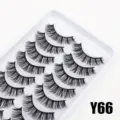10 Paar Natürliche Künstliche Wimpern Set Mehrere Stile Fake Eyelashes für Make-up COS - Simulierter Schlanker Mischstil (Y66) / 10 Paare Set