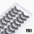10 Paar natürliche falsche Wimpern weiche Volumen Make-up Verlängerung Wimpern Y61 - 10 Paare/Packung (Y61)