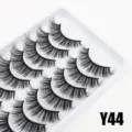 Mehrere Paare künstliche Wimpern Set, natürliche dicke weiche Volumen Wimpern für Make-up. - 10 Paare (Y44)