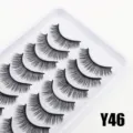 Künstliche Wimpern Natürlich Lang 10 Paare Weiche Schwarze Fake Wimpern Tray Make-up - 10 Paare (Y46)
