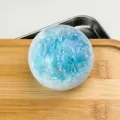 Creative handmade crushed ice squishy toy, slow rebound decompression stress relief ball for fun. - 6cm / Sea Salt Blue