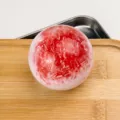 Creative handmade crushed ice stress relief squishy toy slow rebound cute fidget ball - 6cm / Strawberry Red