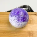 Purple crystal squishy stress ball, slow rising decompression toy for daily office stress relief. - 6cm / Purple