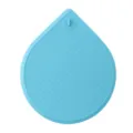 Silicone teardrop drain cover sink strainer anti-odor plug kitchen bathroom waterproof mat - Shield Blue Mirror