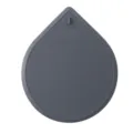 Grey silicone teardrop drain cover kitchen sink waterproof sealing plug floor mat strainer. - Dark Gray