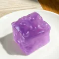Purple cheese squishy toy slow rebound stress relief toy cute novelty decompression item - 7.5cm / Purple