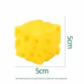 Yellow cheese cube squishy stress relief toy, slow rising decompression sensory fidget toy 5cm. - Square Cheese / 5cm
