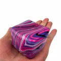 Square marble pattern squishy stress relief toy, soft tactile sensory decompression toy. - Maltose Squishy - OPP Bag / Purple Textured Ice Cube Maltose Squishy (4cm)