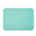 Siliconen keuken vaatdroogmat holle gootsteen protector hittebestendige afdruipmat pad. - 43x32CM / Smaragdgroen