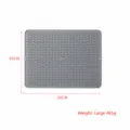 Siliconen afdruipmat voor keukengerei, antislip en hittebestendige waterfiltermat op maat. - Grote droogmat Noords grijs 58*45 cm
