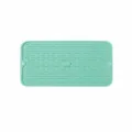 Siliconen afdruipmat keuken servies droogmat hittebestendig antislip mat 40x20cm - Kleine droogmat Noords groen 40*20 cm