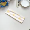 Summer floral print wide headband for women casual beach vacation cute hair accessories - 1# Yellow Sun Headband on White Background