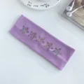 Fascia per capelli in maglia con strass stella viola elastica antiscivolo moda donna - Viola Taro
