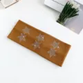 Y2K style brown knitted rhinestone star wide hair band elastic sweet cool headband - Caramel
