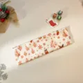 Christmas wide headband with festive cartoon print, soft fabric holiday party hair accessory for women. - Retro Snowflake