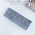 Fascia per capelli in maglia grigia con stelle in strass colorati, stile dolce fascia a righe. - Grigio Chiaro