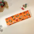 Christmas cartoon print wide headband holiday party festive atmosphere hair accessories - Orange Christmas Stocking