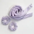 Set arricciacapelli senza calore in velluto con elastici per onde morbide naturali - 5# Set da 3 pezzi viola