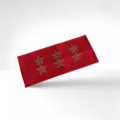 Red rhinestone star headband elastic hair band vintage streetwear fashion accessory - Bright Red