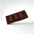 Brown rhinestone star headband elastic hair accessory retro American street style - Dark Brown