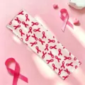 Pink ribbon headband breast cancer awareness elastic anti slip hair band for women - #5 White Ribbon with Red
