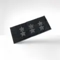 Dark grey rhinestone star headband, vintage elastic hair accessory for street style fashion. - 19# Charcoal Black
