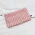 Rosa plissiertes breites Stirnband für Damen, elastisches Schweißband für Sport Yoga. - Rosa