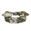 Comoda fascia per capelli verde oliva con stampa floreale e grazioso fiocco elastico. - Floreale Verde Oliva