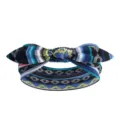 Bandeau élastique femme motif géométrique nœud papillon accessoire cheveux mode - Géométrique Ethnique