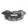 Bandeau Noir Motif Paisley Élastique Nœud Cheveux Accessoires Mignons pour les Femmes - Paisley Noir Blanc