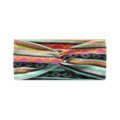 Bohemian yoga headband, elastic non-slip wide hair band for women running workouts. - Colorful Stripe