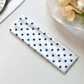 White black polka dot elastic yoga headband soft sports fitness sweat makeup hair band - 7# White