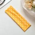 Yellow polka dot yoga headband stretch hair band fitness workout absorbent sweatband - Yellow