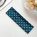 Polka dot yoga elastic headband fashion sweat-absorbing hair band for sports fitness makeup. - 9# Cyan Blue