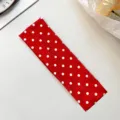 Red Polka Dot Yoga Elastic Headband Fashion Sport Sweatband Makeup Hair Accessories - 12# Red Checkerboard