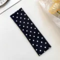 Black and white polka dot elastic yoga headband soft sports hair accessory for women fitness - 6# Black