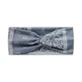 Boho paisley yoga headband for women, elastic non-slip sweat-absorbing athletic workout hair band - Digital Gray