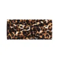 Leopard print headband bohemian yoga sports elastic non-slip wide hair band for women - Coffee Leopard