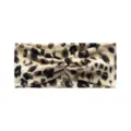 Leopard Print Twist Headband Elastic Sports Yoga Hair Band Women Sweatwear Variant - Apricot Leopard