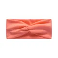 Coral pink twist headband for women, stretchy knit sports yoga hair band for fitness. - Watermelon Red