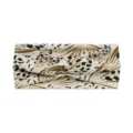 Bohemian yoga sports headband, elastic anti-slip wide hair band for running and fitness. - Abstract Botanical Print