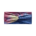 Tie-dye twist yoga headband for women, elastic anti-slip wide hair band for running. - #32