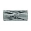 Grey yoga sports headband, elastic non-slip wide hair band for running and fitness. - #132 Gray